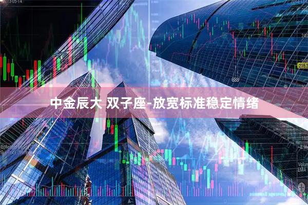 中金辰大 双子座-放宽标准稳定情绪