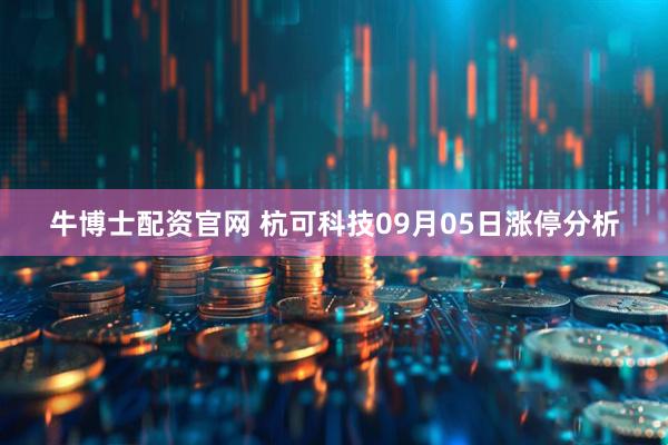 牛博士配资官网 杭可科技09月05日涨停分析